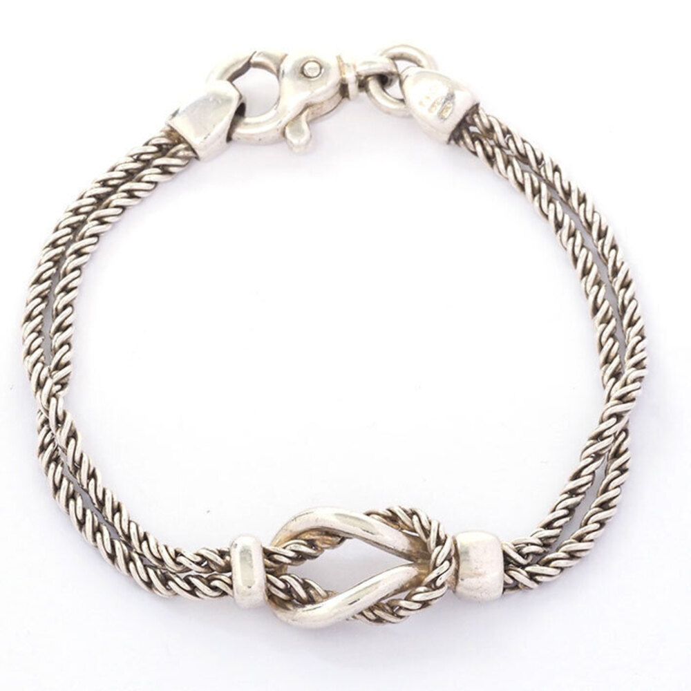 Tiffany Center Knot Double Rope Silver